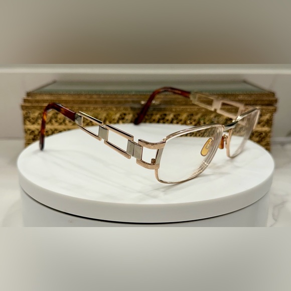 Bella Italia - Vintage Italian Gold/Silver Rx Eyeglass Frames - VGUC - Picture 1 of 14